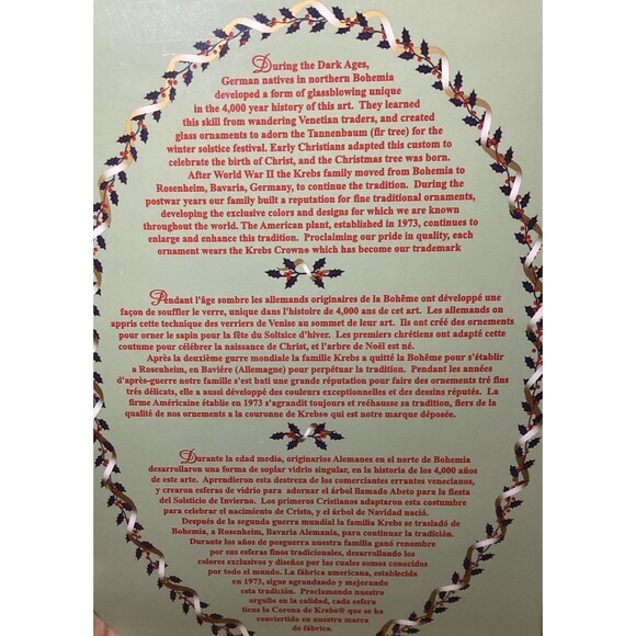 Christmas By Krebs Designer Glass Bulb Ornaments Candy Apple Red 6 Bulbs Per Box - Picture 10 of 13